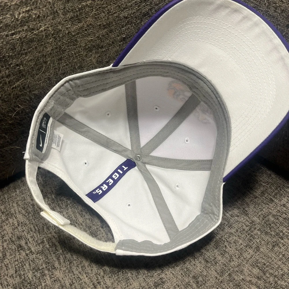 White LSU Tigers Hat - Nike Dri Fit - Picture 5 of 5